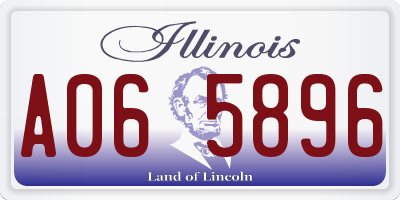 IL license plate A065896