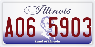 IL license plate A065903