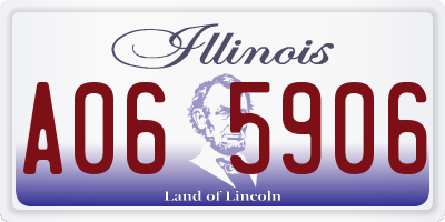 IL license plate A065906