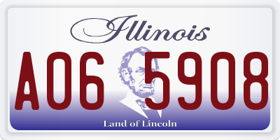 IL license plate A065908