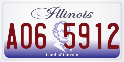 IL license plate A065912