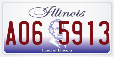 IL license plate A065913