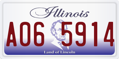 IL license plate A065914