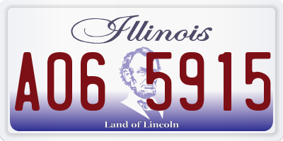IL license plate A065915