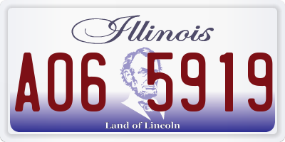 IL license plate A065919