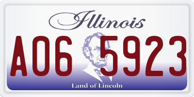 IL license plate A065923
