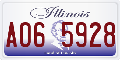 IL license plate A065928