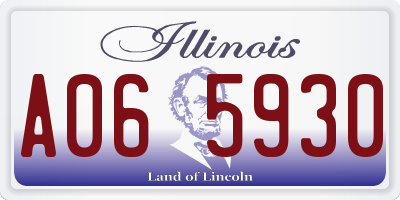 IL license plate A065930