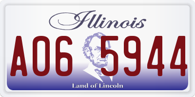 IL license plate A065944