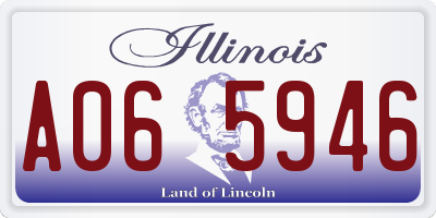 IL license plate A065946