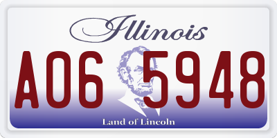 IL license plate A065948
