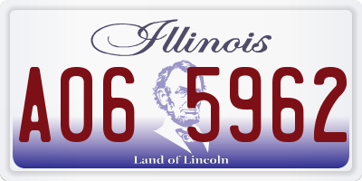 IL license plate A065962