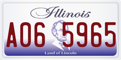 IL license plate A065965