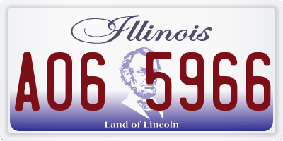 IL license plate A065966