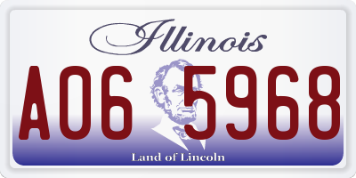 IL license plate A065968