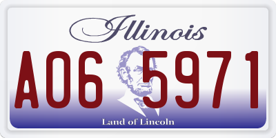 IL license plate A065971