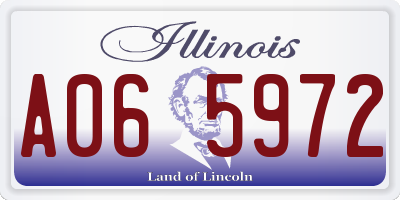 IL license plate A065972