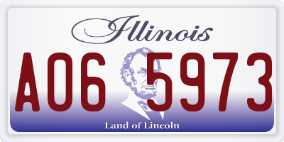 IL license plate A065973