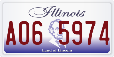 IL license plate A065974