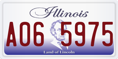 IL license plate A065975