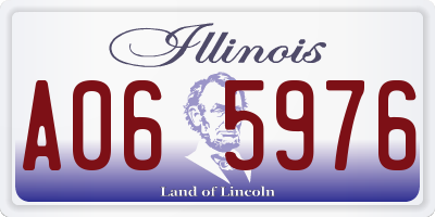 IL license plate A065976
