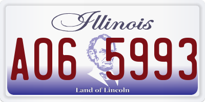 IL license plate A065993