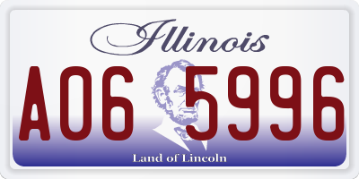 IL license plate A065996