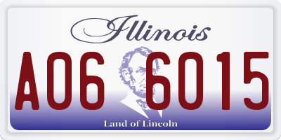 IL license plate A066015