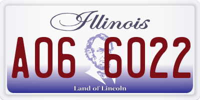 IL license plate A066022