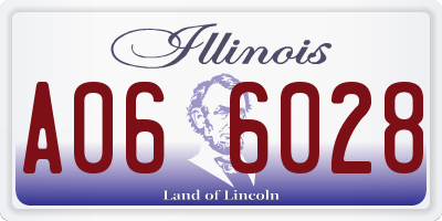 IL license plate A066028