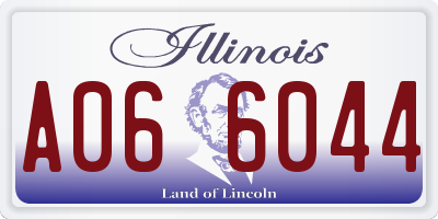 IL license plate A066044