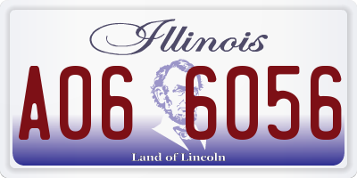 IL license plate A066056