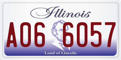 IL license plate A066057
