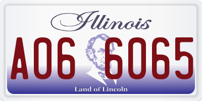 IL license plate A066065