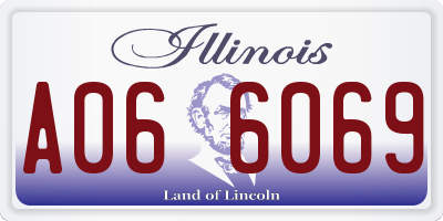 IL license plate A066069