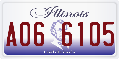 IL license plate A066105