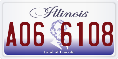 IL license plate A066108