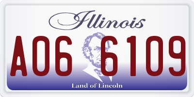 IL license plate A066109