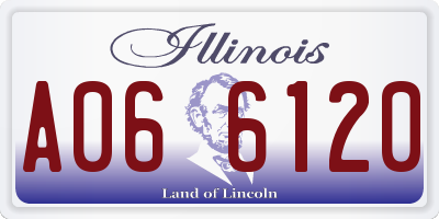 IL license plate A066120