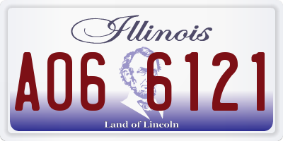 IL license plate A066121