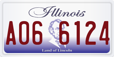 IL license plate A066124