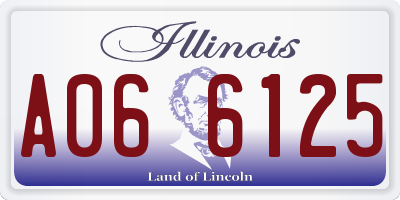 IL license plate A066125