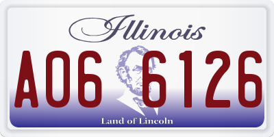 IL license plate A066126