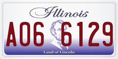 IL license plate A066129
