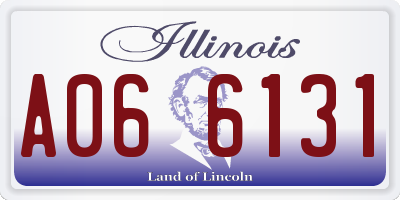IL license plate A066131