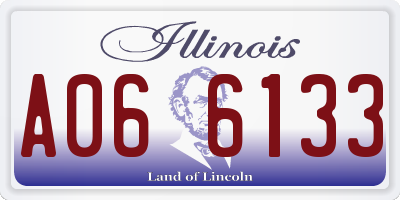 IL license plate A066133
