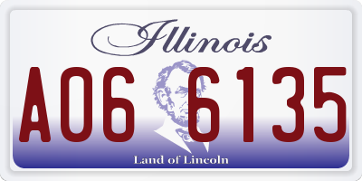 IL license plate A066135