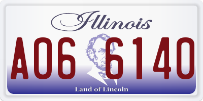 IL license plate A066140