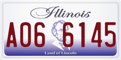 IL license plate A066145