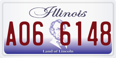 IL license plate A066148